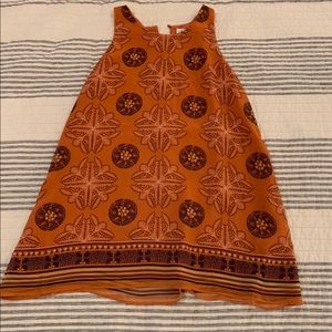 Burt orange halter blouse